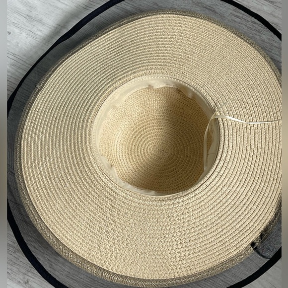 Lifes a Beach Sequined Summer Hat With Lace Net Edge main image 9